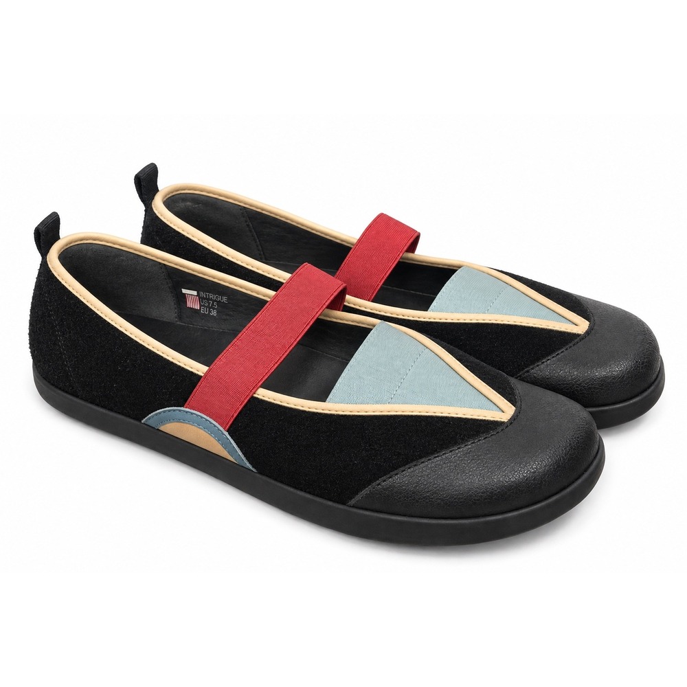 Kalso Earth Shoes Womens 8.5 B Intrigue Casual Comfort Mary Jane Flats Black